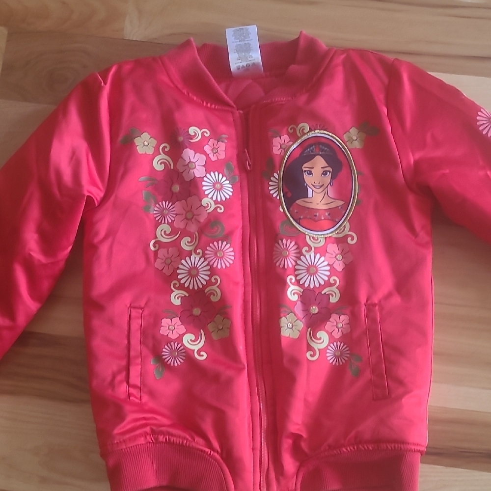 Elena Of Avalor Bomber Jacket with Floral Design